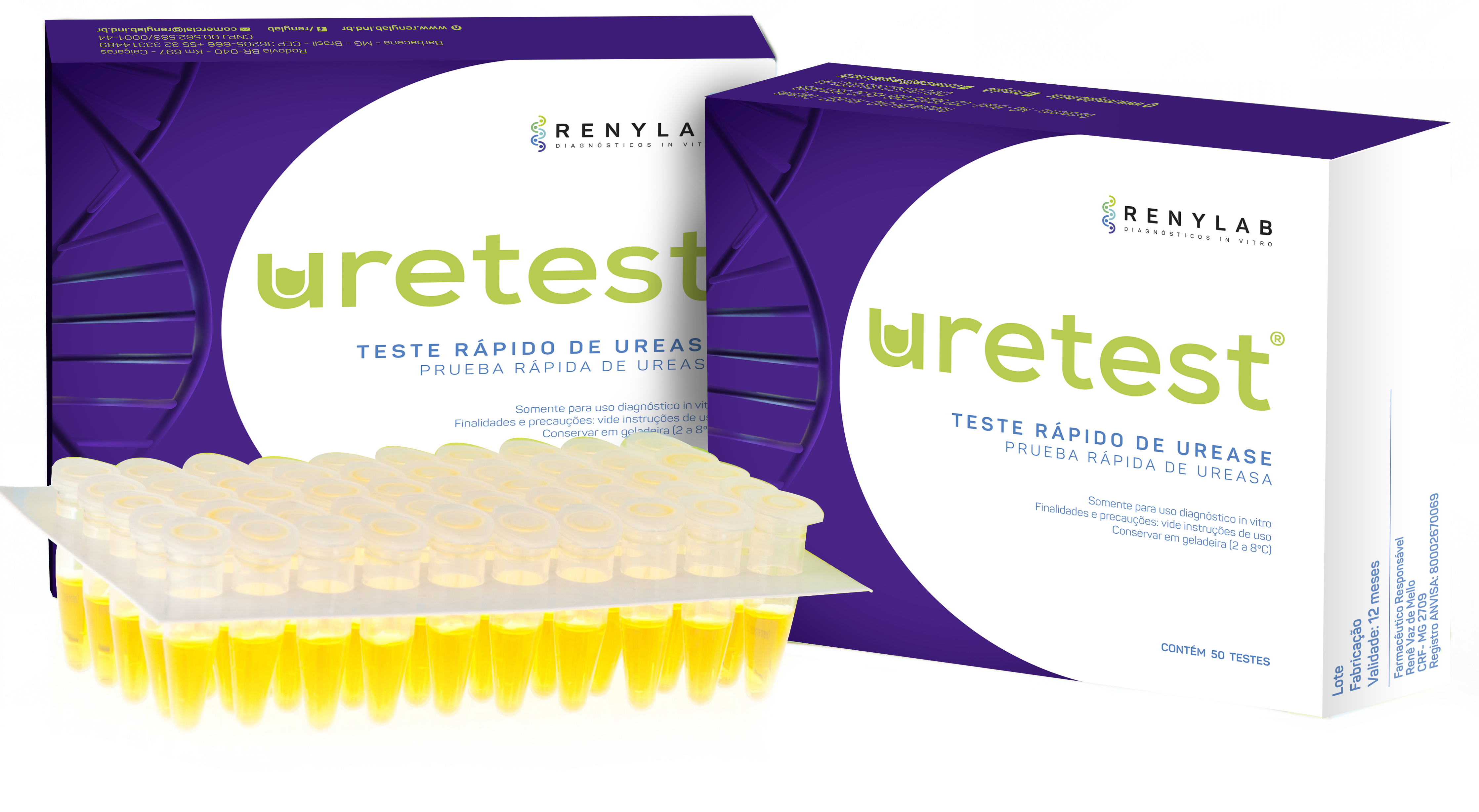 URETEST® RenyLab (Teste Ultra Rápido de Urease)