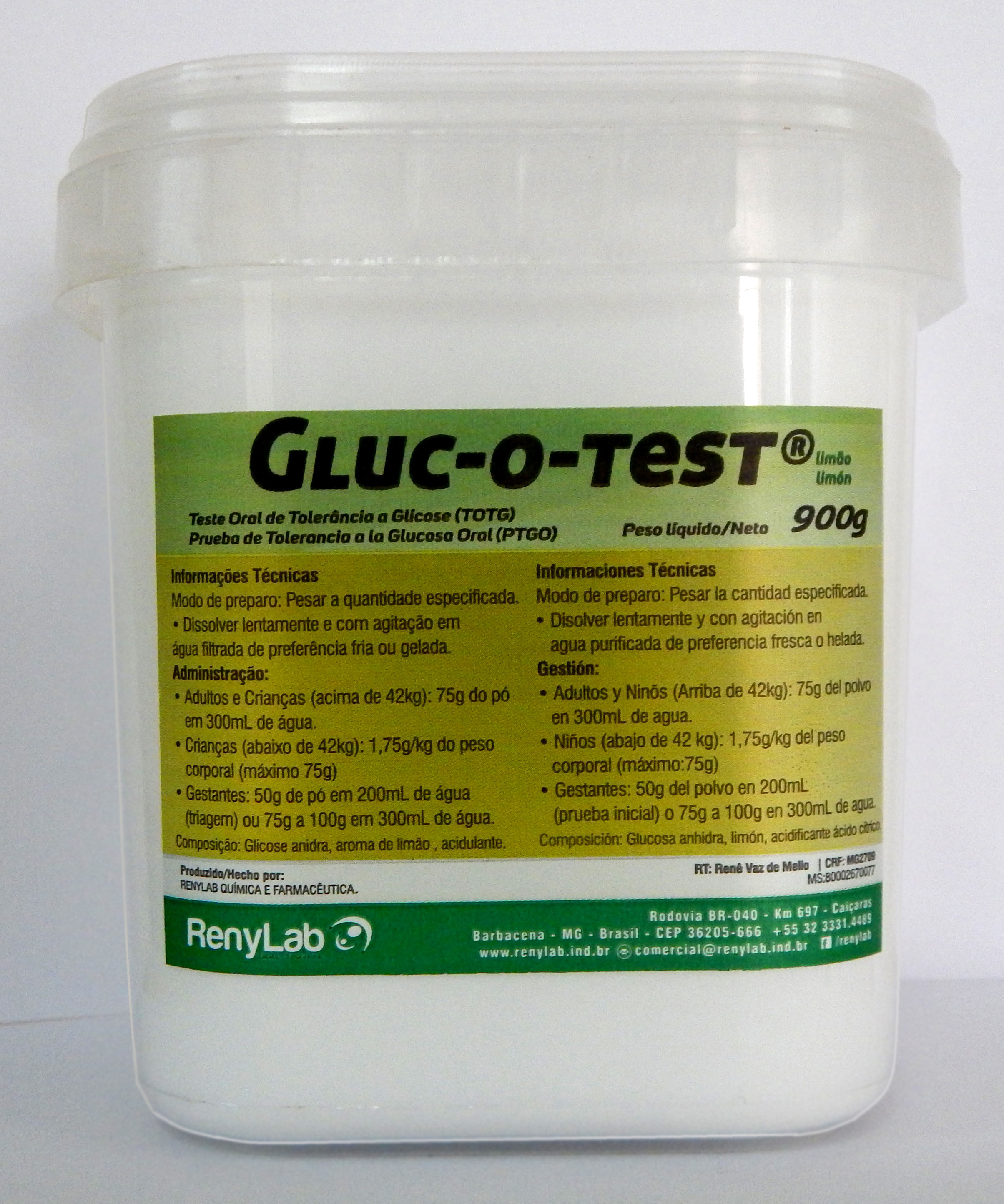 Gluc-o-test® Pó 900g