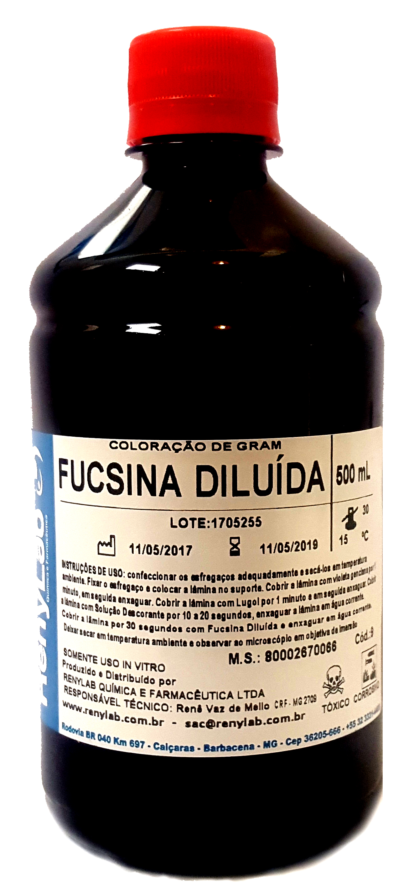 Fucsina Diluída de GRAM