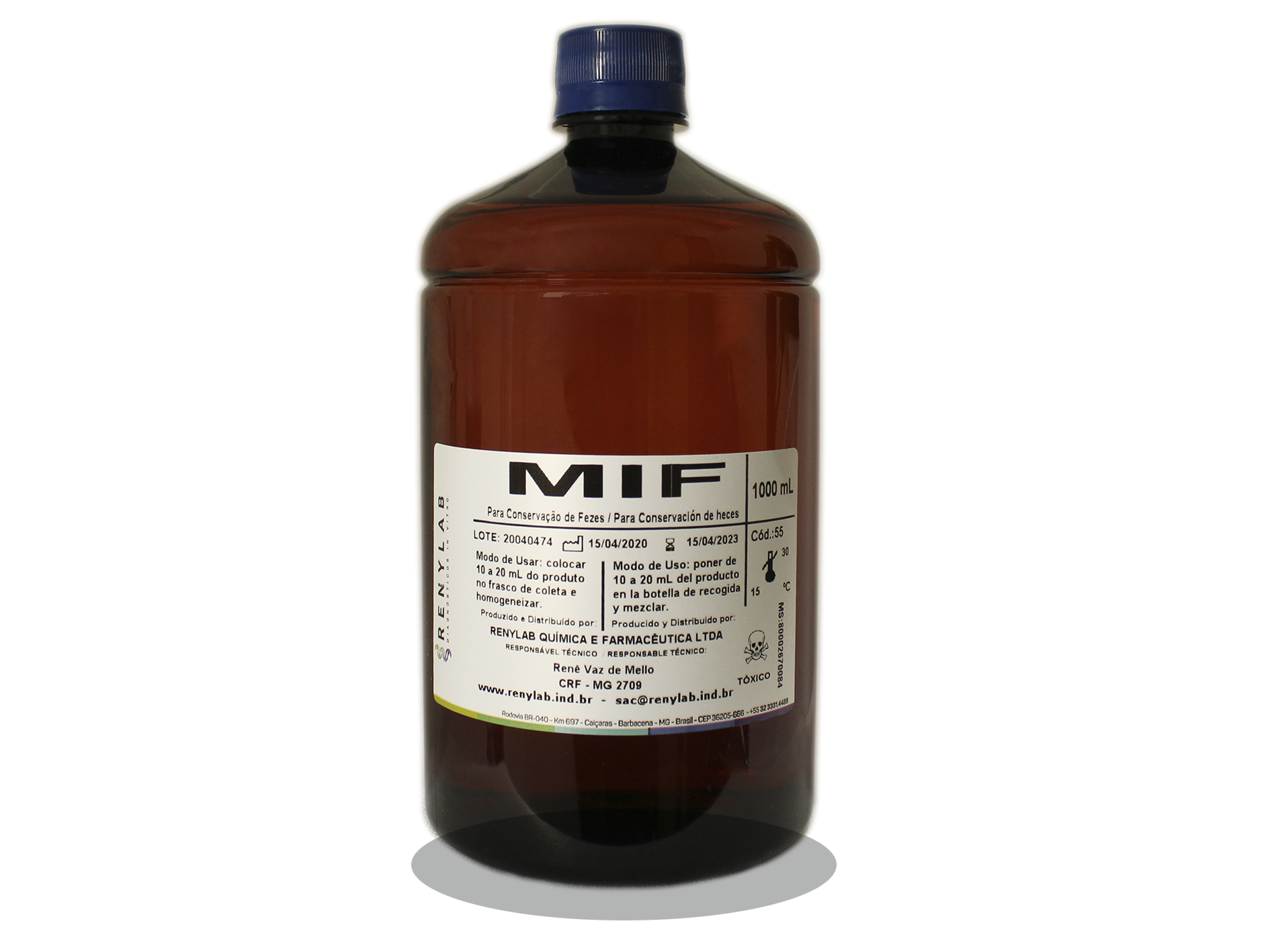 MIF – Líquido p/ Conservação de Fezes