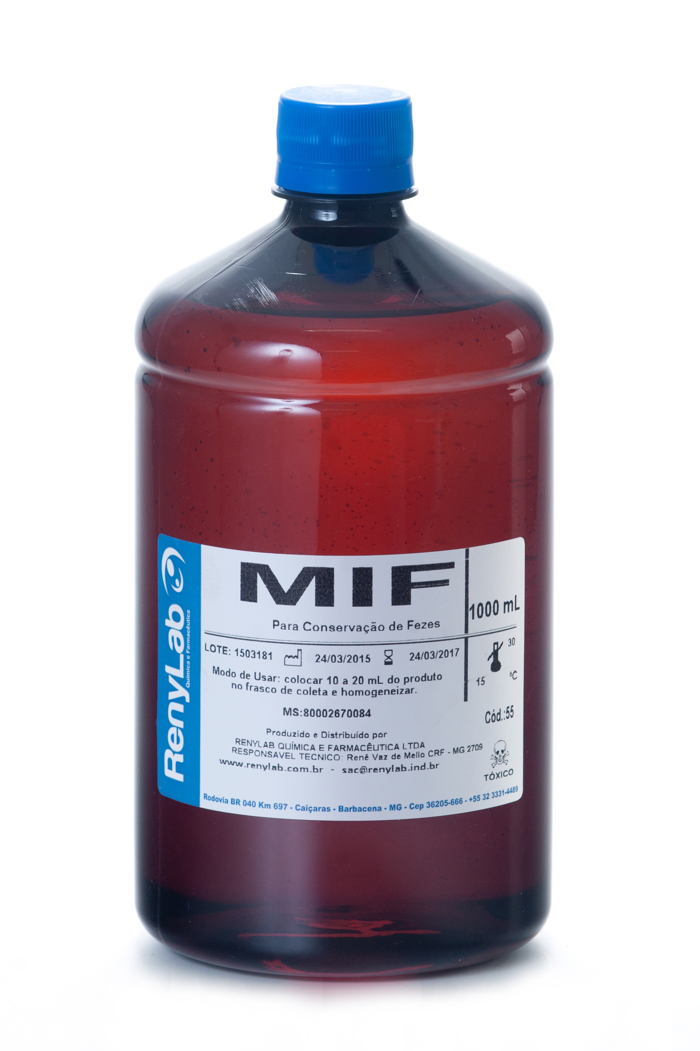 MIF – Líquido p/ Conservação de Fezes